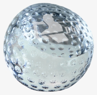 Crystal Golf Ball Paperweight - Sphere