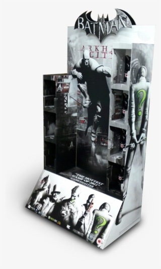 Batman Arkham City Fsdu 3/4 Back View Showing How The - Action Figure