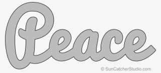 Peace Pattern Template Stencil Printable Clip Art Design - Circle