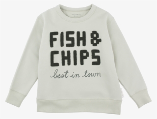 Tiny Cottons Fish & Chips Graphic Sweatshirt / Pistacho - Tiny Cottons Fish & Chips