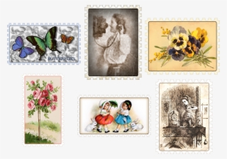 Vintage Stamp Collection - Scrapbooking