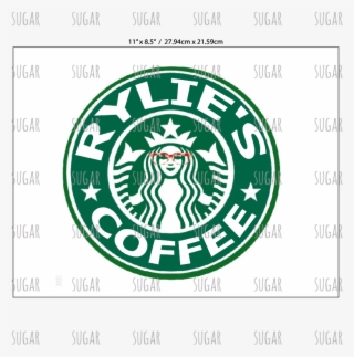 Basic Witch Coffee Custom Personalized Coffee Sublimation - Starbucks Logo Transparent White