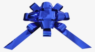 Metallic Blue Bow - Toy