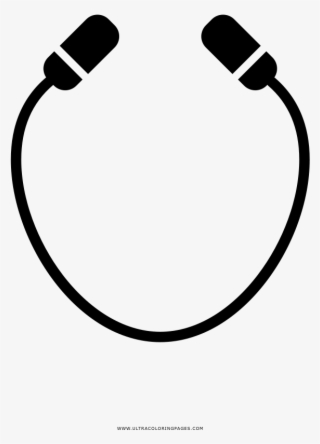 Jump Rope Coloring Page - Headphones