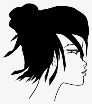 Face Silhouette Black And - Clip Art