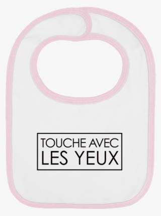 Baby Bib Plain And Contrast Touche Avec Les Yeux Par - Circle
