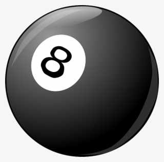 Billiard Ball, Billiard, Ball, Black Ball, Eight - Bola De Bilhar Png