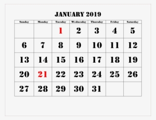 Free Png Download Calendar 2019 Png Png Images Background - Number