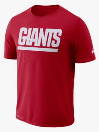 New York Giants Nfl Wordmark Red By Nike T-shirt Mens - Logos And Uniforms Of The New York Giants