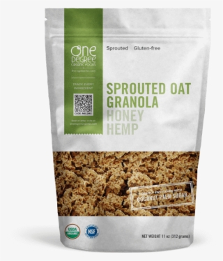 Sprouted Oat Honey Hemp Granola, 312g - One Degree Organic Foods