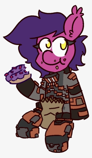 Threetwotwo32232, Bat Pony, Dead Space, Donut, Food, - Cartoon