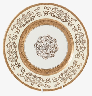 Gold Filigree Dinner Plates - Holiday To And From Labels