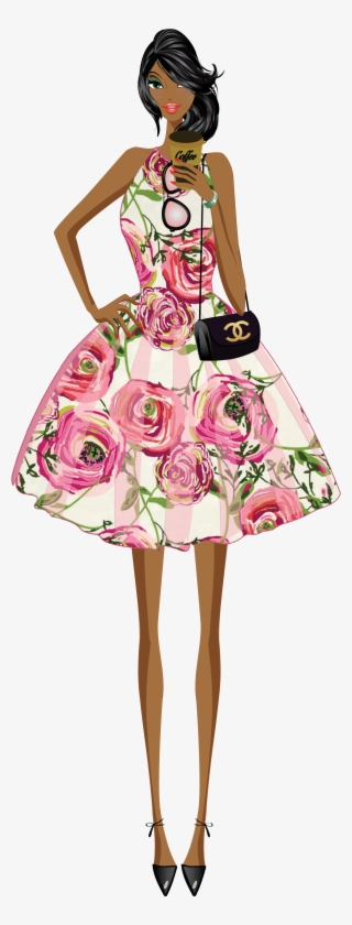 Fashion Girl Clip Art & Digital Paper, Shoes , Lipstick,graphic - Vector Girl Fashion Png