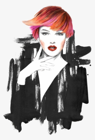 Illustration Hair Short