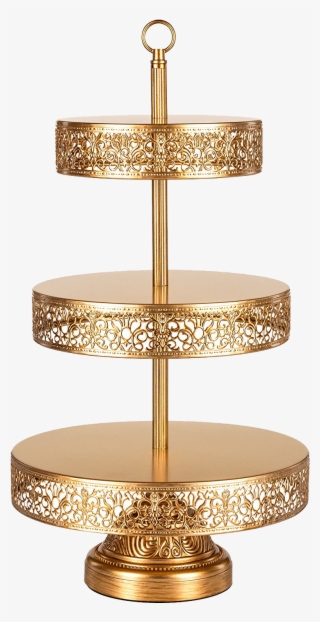 Gold Filigree Tiered Dessert Stand - Dessert