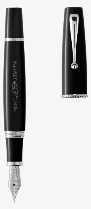 Monte Grappa By Montegrappa Fountain Pen, Black, 14k - Montegrappa