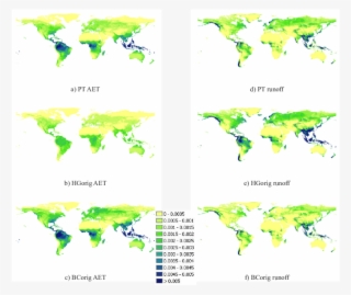 Global Maps With On The Left Annual Average Daily Actual - World Map