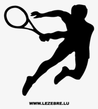 Sticker Joueur Tennis - Tenis Stencil