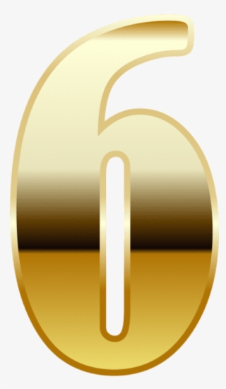 Free Png Download Gold Number Six Clipart Png Photo - Circle