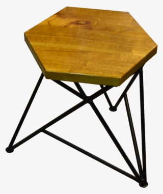 Stool Hexagon - Black - End Table