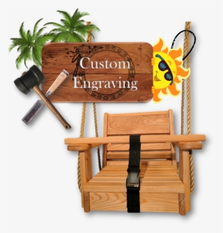 Cypress Toddler Swing/13 Inch Wide Seat - Palm Tree Clip Art