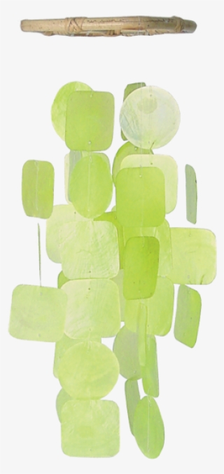 Green Capiz Wind Chime, Small - Chair