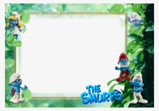 Imagen Marco Purpura Para Ni 241 Os Png Im 225 Genes - Smurfs