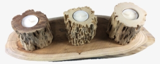 Large Oval Teak Wood Slice - Centrepiece