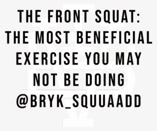 The Front Squat - Quotes On Food Lover