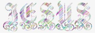 This Free Icons Png Design Of Prismatic Jesus Typography