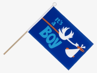 Hand Waving Flag It's A Boy - Graphic Design
