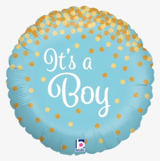 Glittering It's A Boy Foil Balloon - Balloon