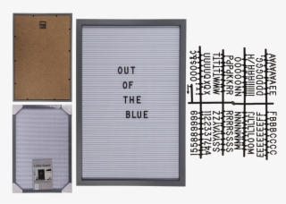 Wooden Frame With Textile Board For Letters & Numbers - Marco Fotos Y Letras