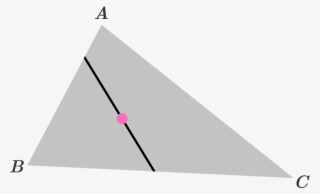 In A Triangle Abc A B C , A Random Line Passes Through - Graphic Design