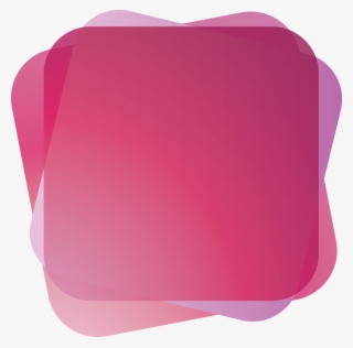 Pink Purple Round Square Shape Banner - Paper Product