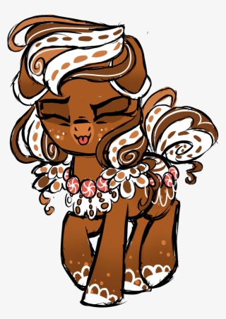 Rainjay-xx, Eyes Closed, Food, Food Pony, Gingerbread - Gingerbread Pony