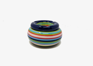 Hand-painted Ceramic Honey Pot Ashtray