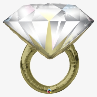 Diamond Wedding Ring - Ring Balloon Qualatex