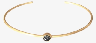Raw Cut Diamond Thin Circle Bangle - Bangle