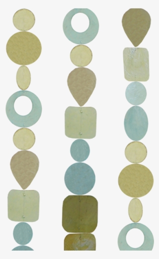 Spring Cool Tones Capiz Shell Strand - Vellum