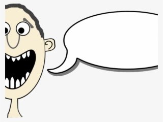 Message Clipart Speaking Bubble - Cartoon With Speech Bubble Png