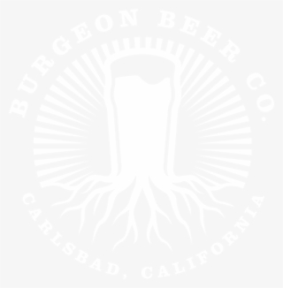 Burgeon Beer Company - Johns Hopkins Logo White