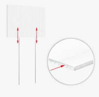 The Optional Premium Yard Sign Stakes Fit Securely - Diagram