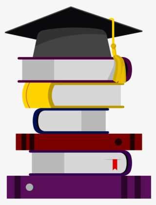 Clip Freeuse Library Icon Stacked Books On The Bachelor - Books Stacked Icon Transparent