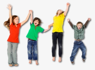 Kids Jumping On Trampoline