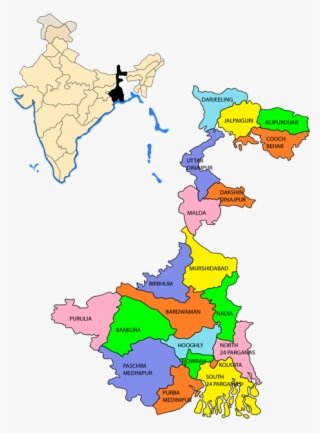Bengal Clipart West Bengal - West Bengal Map Bengali Language
