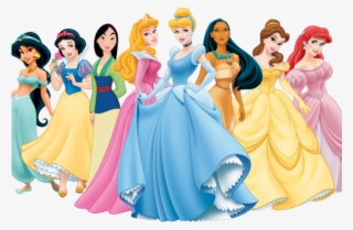 Gorgeus Clipart Princess Belle - All The Princesses Together