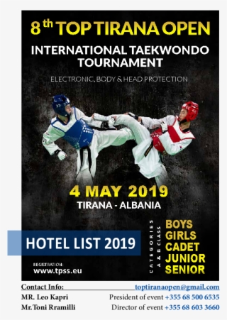 8th Top Tirana Open - Poster