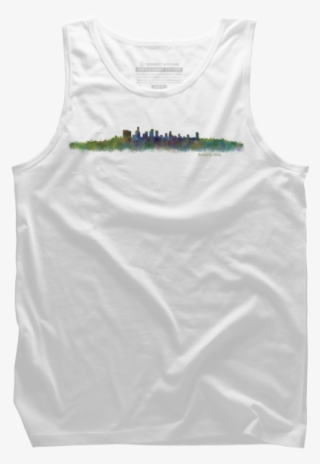 Beverly Hills La Cityscape Black Skyline V2 - Top