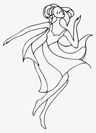 This Free Icons Png Design Of Dancer 9 Line Drawing